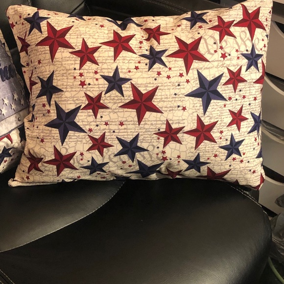 Handmade “Home of the Free” pillow Set - Picture 4 of 6